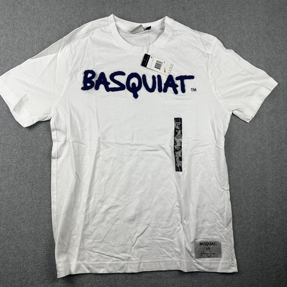 Sean John Basquiat Shirt Mens Medium White Graphic Tee Signature Artist Crew NWT - Picture 1 of 8